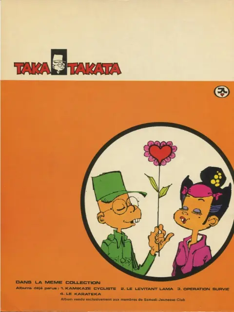 Verso de l'album Taka Takata Tome 5 Le Karatéka