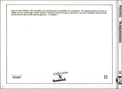 Verso de l'album Traquenards