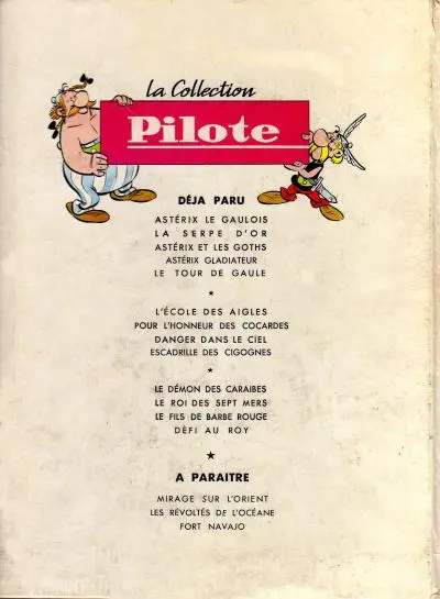 Verso de l'album Astérix Tome 6 Astérix et Cléopâtre