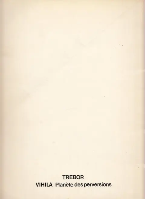 Verso de l'album Vihila Tome 1 Planète des perversions (1ère partie)