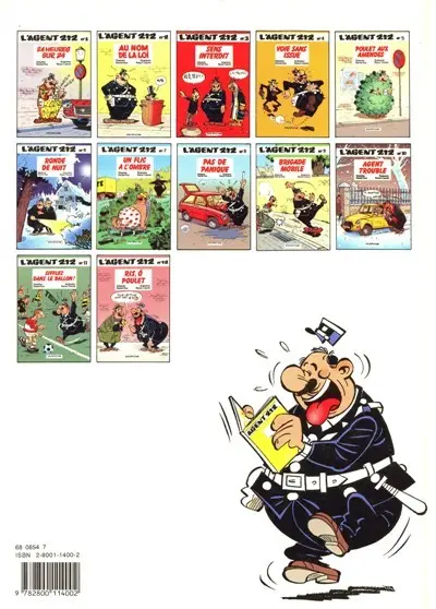 Verso de l'album L'Agent 212 Tome 4 Voie sans issue