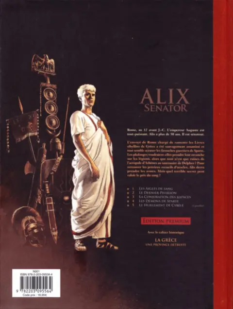 Verso de l'album Alix Senator Tome 4 Les Démons de Sparte