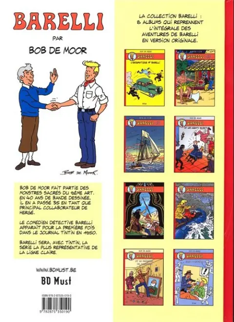 Verso de l'album Barelli Tome 2 Barelli et les agents secrets