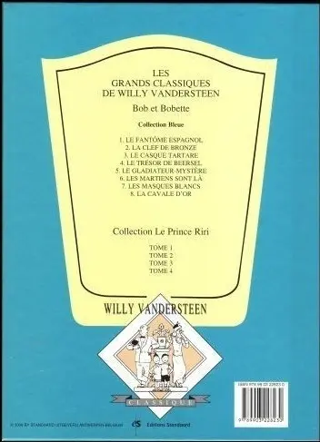 Verso de l'album Bob et Bobette Tome 8 La cavale d'or