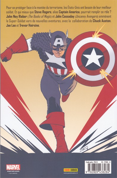 Verso de l'album Captain America Tome 1 La sentinelle de la liberté