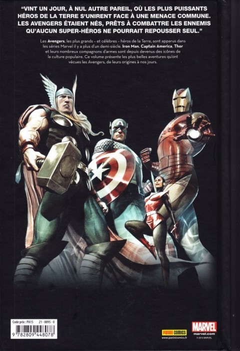 Verso de l'album Avengers - Nous sommes les Avengers