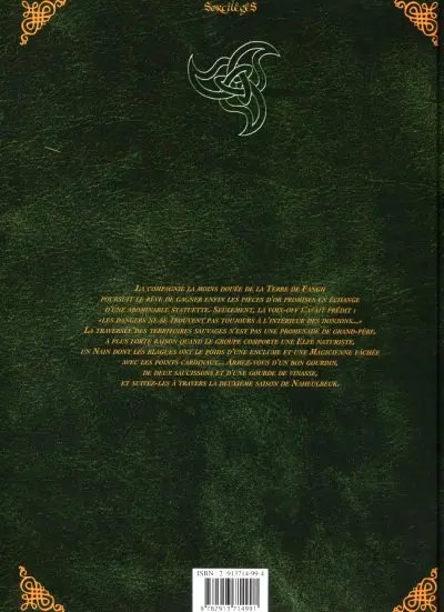 Verso de l'album Le Donjon de Naheulbeuk Tome 3 Deuxième saison, partie 1
