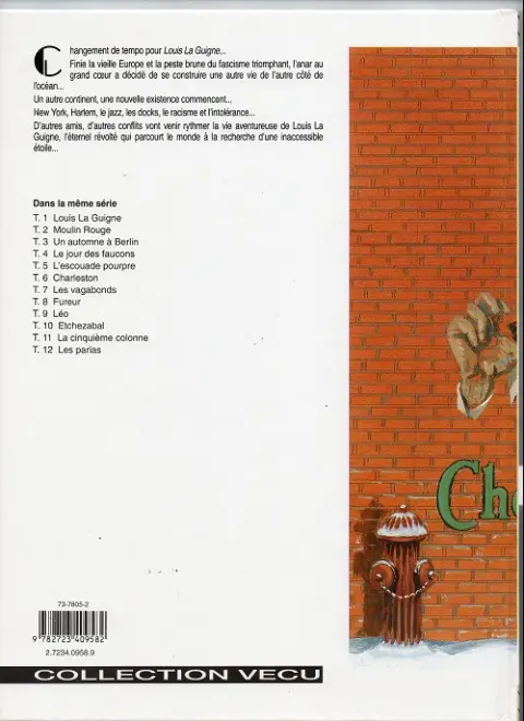 Verso de l'album Louis la Guigne Tome 6 Charleston