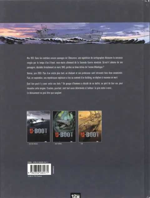 Verso de l'album U-Boot Tome 1 Docteur Mengel