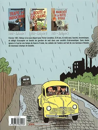Verso de l'album Victor Levallois Tome 3 Le manchot de la Butte rouge