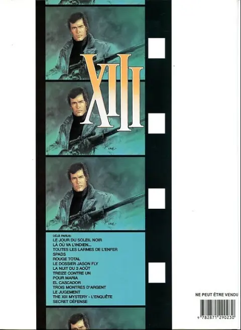 Verso de l'album XIII Tome 4 SPADS