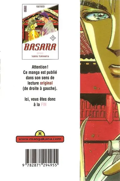 Verso de l'album Basara 9