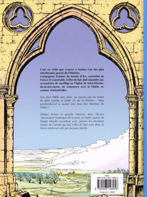 Verso de l'album Jhen Tome 17 Le procès de Gilles de Rais