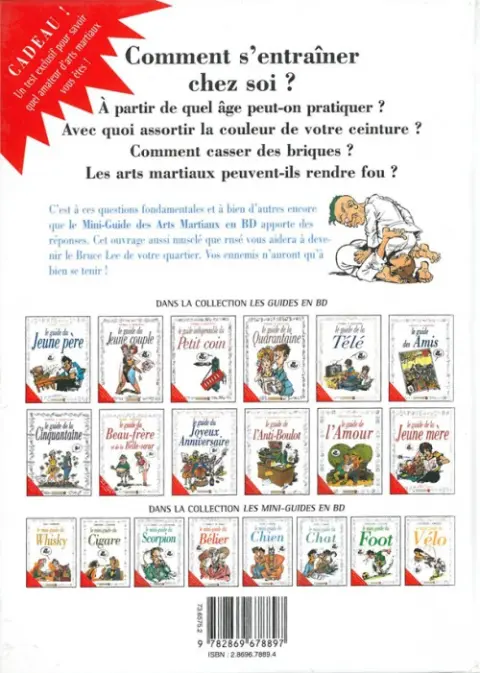 Verso de l'album Le Mini-guide ... Tome 24 Le mini-guide des Arts Martiaux