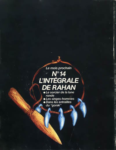 Verso de l'album L'Intégrale de Rahan N° 13