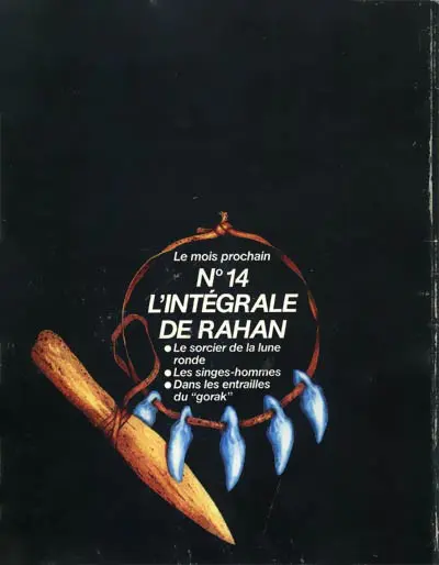 Verso de l'album L'Intégrale de Rahan N° 13