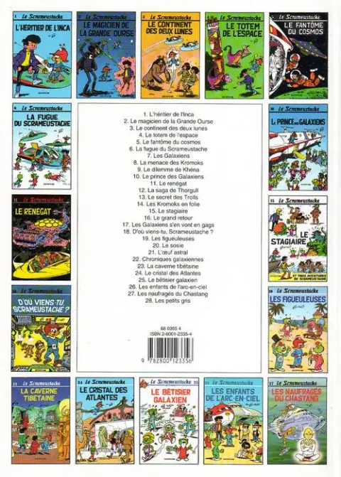 Verso de l'album Le Scrameustache Tome 28 Les petits gris