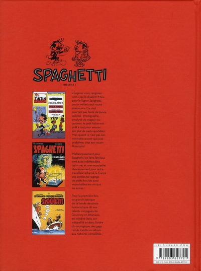 Verso de l'album Spaghetti Intégrale 1