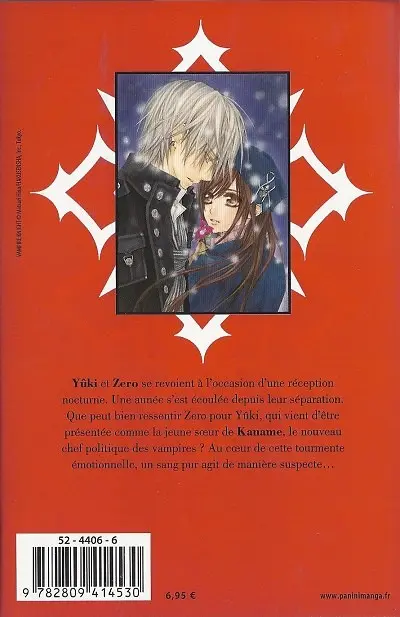 Verso de l'album Vampire Knight 12