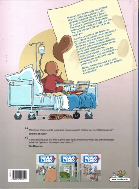 Verso de l'album Boule à zéro Tome 3 Docteur Zita