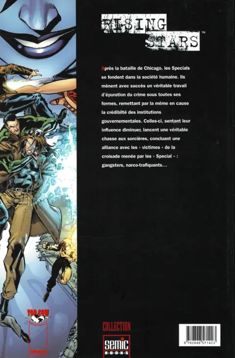 Verso de l'album Rising Stars Intégrale 4