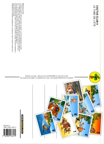Verso de l'album Cactus Club Tome 9 Le tube de l'été