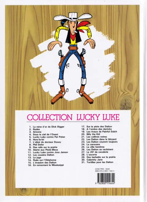 Verso de l'album Lucky Luke Tome 24 La caravane