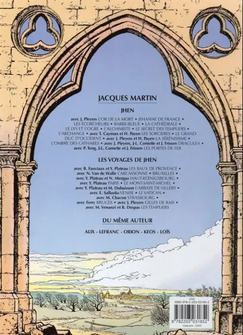 Verso de l'album Jhen Tome 13 L'ombre des Cathares