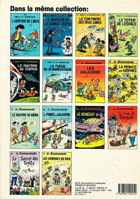 Verso de l'album Le Scrameustache Tome 11 Le renégat