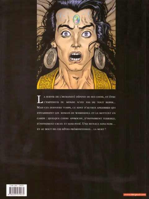 Verso de l'album Chroniques de la Lune Noire Tome 20 porte sur l'Enfer (Une)