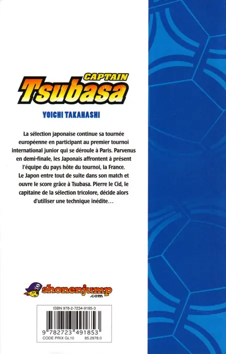 Verso de l'album Captain Tsubasa Tome 32 L'attaque du monstre sacré