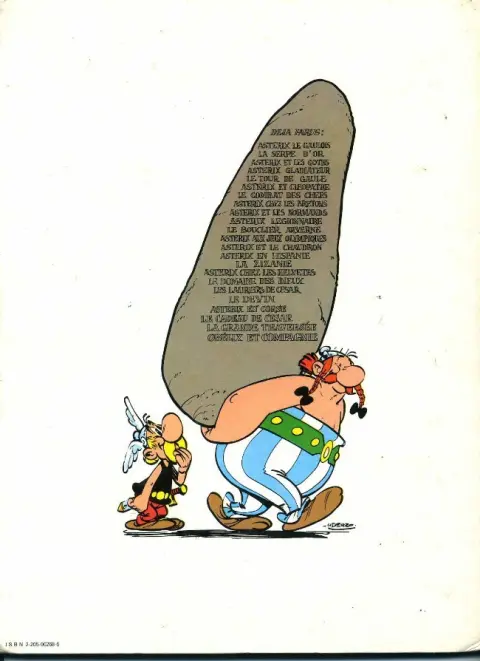 Verso de l'album Astérix Tome 11 Le bouclier arverne