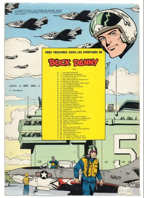 Verso de l'album Buck Danny Tome 16 Menace au nord