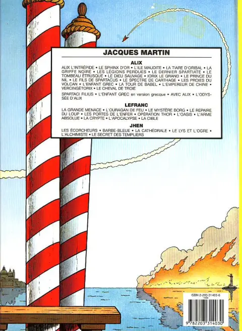Verso de l'album Lefranc Tome 4 Le repaire du loup