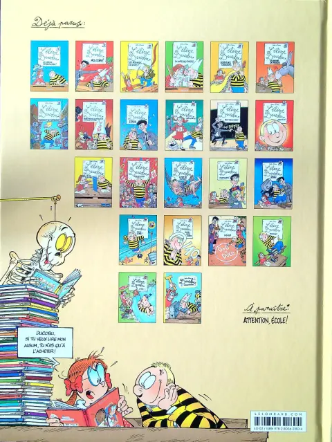 Verso de l'album L'Élève Ducobu Tome 12 280 de Q.I.!