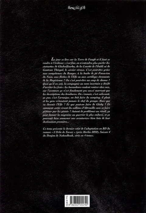Verso de l'album Le Donjon de Naheulbeuk Tome 13