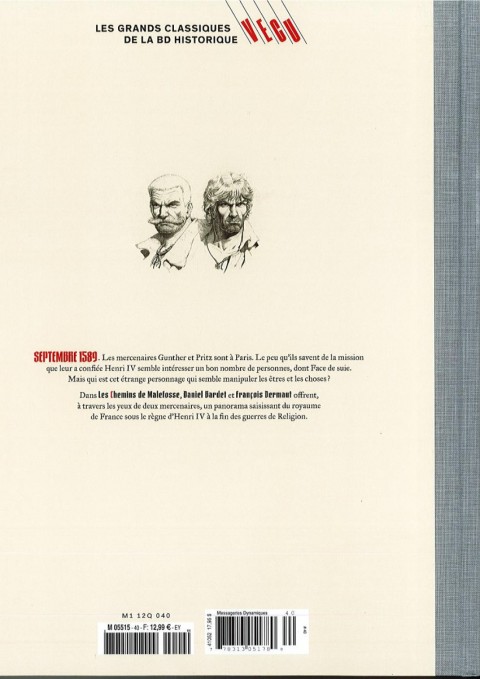 Verso de l'album Les grands Classiques de la BD Historique Vécu - La Collection Tome 41 Les Chemins de Malefosse - Tome IV : Face de suie