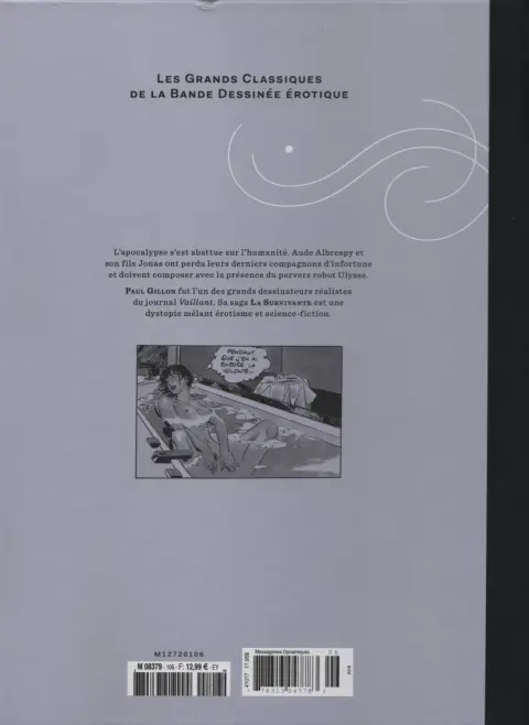 Verso de l'album Les Grands Classiques de la Bande Dessinée Érotique - La Collection Tome 106 La Survivante - Tome 4