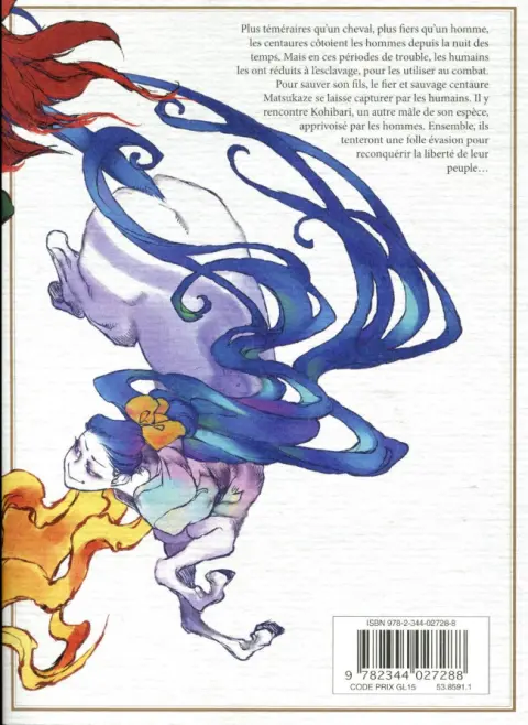 Verso de l'album Centaures Tome 1