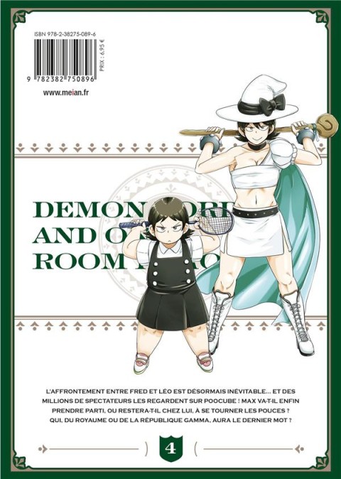 Verso de l'album Demon lord & one room hero 4