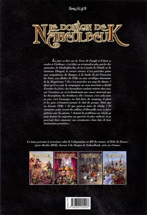 Verso de l'album Le Donjon de Naheulbeuk Tome 12