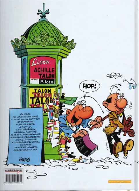 Verso de l'album Achille Talon Tome 30 Achille Talon a un gros nez Ah ! Ah ! Ah !