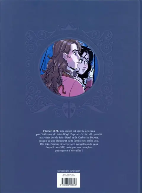 Verso de l'album Complots à Versailles Tome 1 A la cour du Roi
