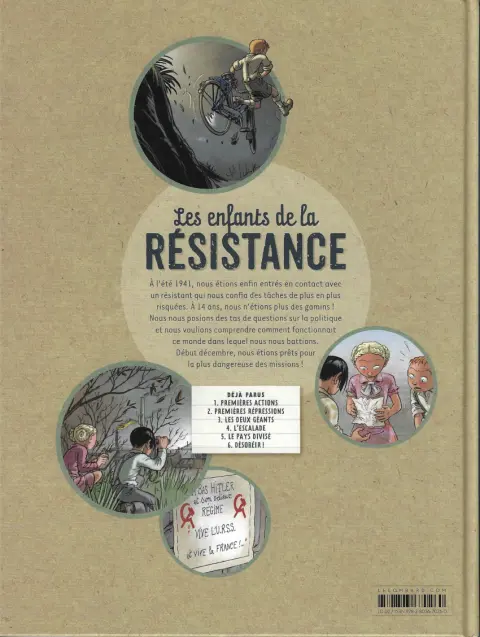 Verso de l'album Les Enfants de la Résistance Tome 3 Les deux géants