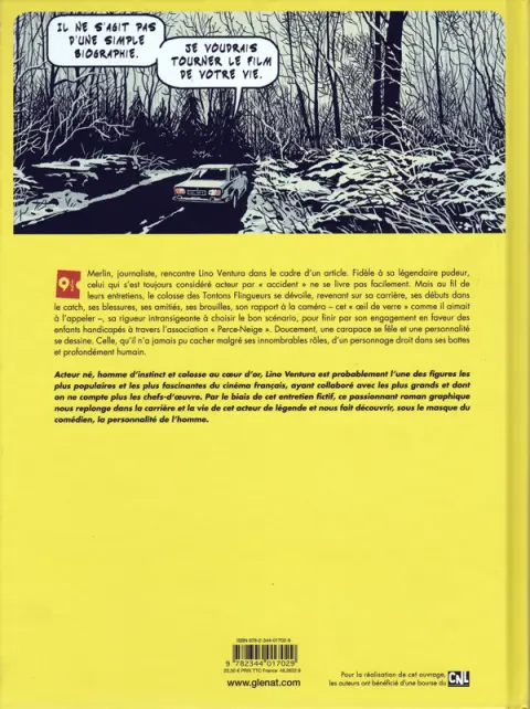 Verso de l'album Lino Ventura et l'œil de verre