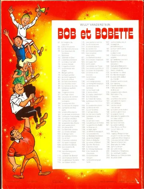 Verso de l'album Bob et Bobette Tome 111 Le trésor de Beersel