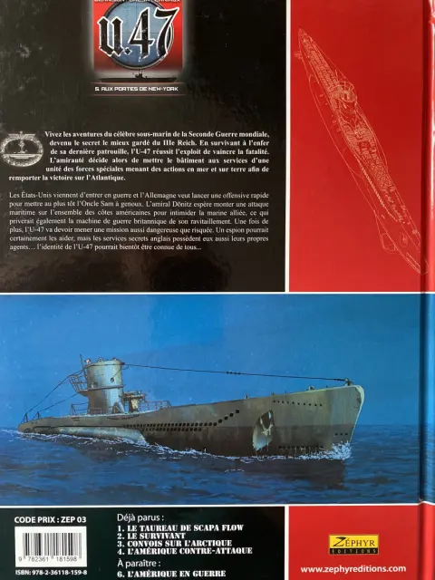Verso de l'album U.47 Tome 5 Aux portes de New-York