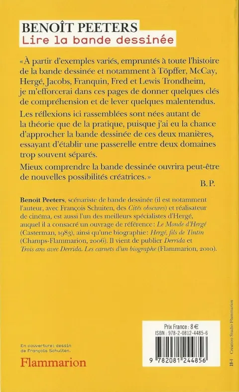 Verso de l'album Lire la Bande Dessinée Lire la bande dessinée