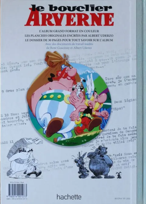 Verso de l'album Astérix Tome 11 Le bouclier Arverne