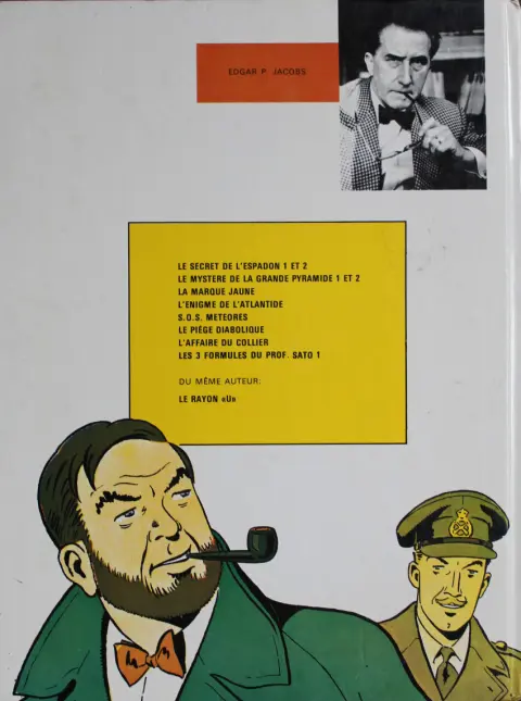 Verso de l'album Blake et Mortimer Tome 9 L'Affaire du collier